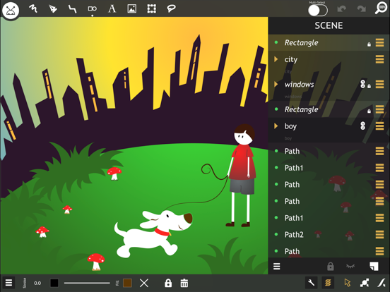 miniDraw 2 Starter: Vector Art iPad screenshot 5 - Photo & Video app