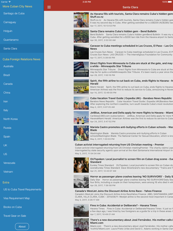 Cuba News & Travel Info Today in English iPad screenshot 4 - News app