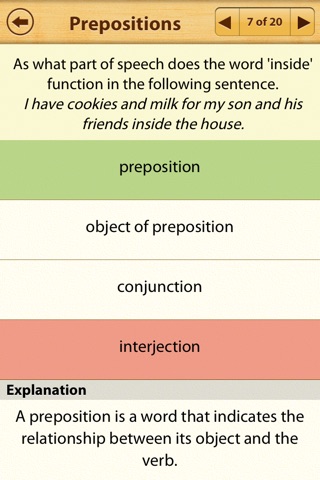 English Parts of Speech screenshot 4