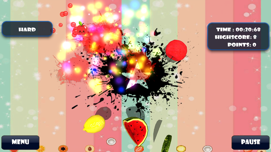 #2. Fruits Cutting Splash 2D (iOS) 由: Napaphorn Tibyakad