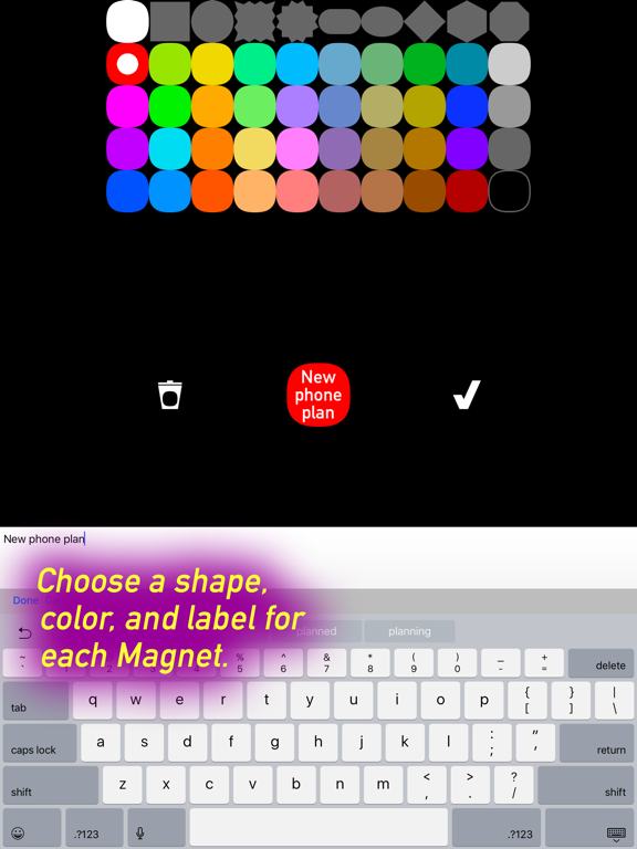 Screenshot #2 for Mind Magnets Info Organizer—Visual Grid Checklists