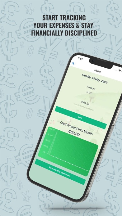 Screenshot 1 of Cash Out: Simple Expense Track App