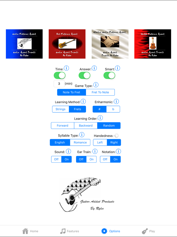 Ukulele Fretboard Addict iPad screenshot 5 - Music app