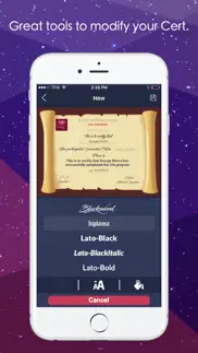 certificate diploma maker pro iphone screenshot 2