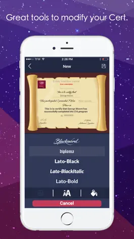 Game screenshot Certificate Diploma Maker Pro apk