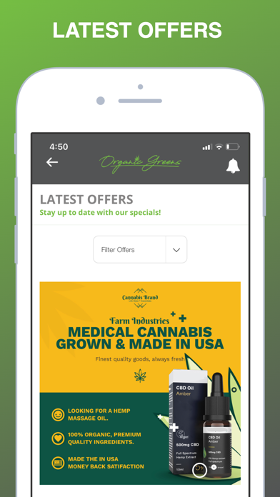 Organic Greens Dispensary Screenshot