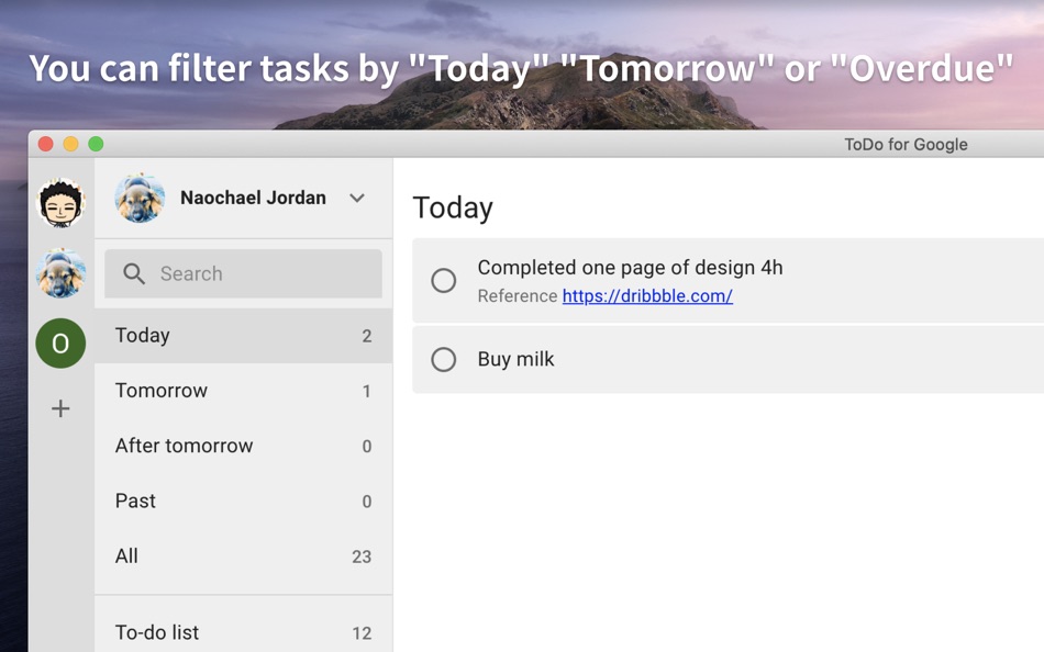 #4. Google Tasks Client - To-Do (macOS) Podle: naoki otsu