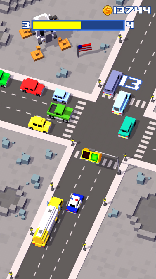 #7. Crossy Crash Traffic Panic (iOS) 由: IsCool Entertainment