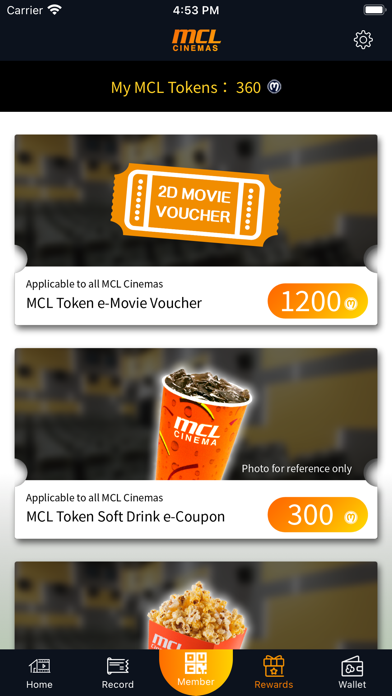 MCL Cinemas - Ticketing Screenshot
