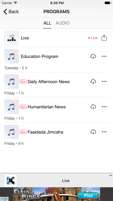 Somali American Radio Screenshot