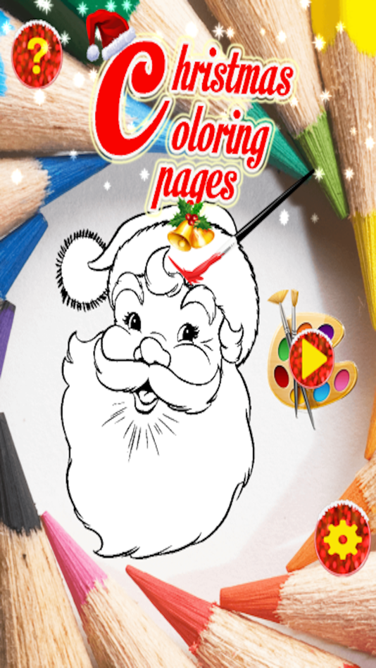 Christmas Santa Coloring Pages -Kids Coloring Book - 1.0 - (iOS)