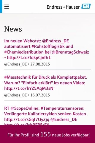 Endress+Hauser Karriere App screenshot 2