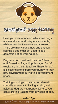 Sound Proof Puppy Training screenshot 1