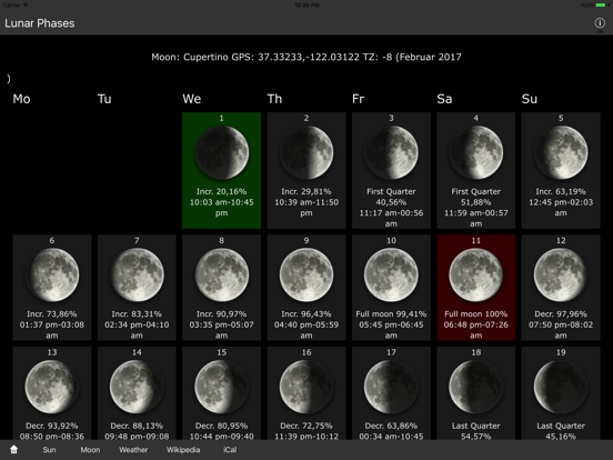 Screenshot #5 pour Lunar Phases