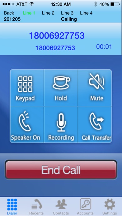iSip -VOIP Sip Phone screenshot1