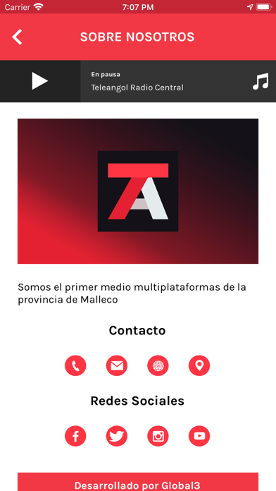 Teleangol Radio Screenshot