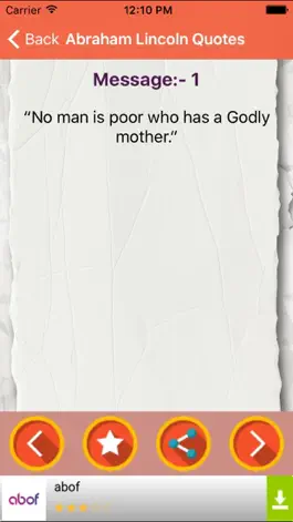 Game screenshot Abraham Lincoln Best Quotes And Messages apk