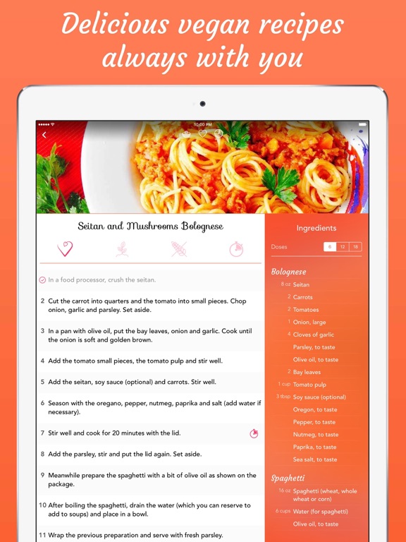 Screenshot #6 pour Veggitable - Healthy and vegan recipes