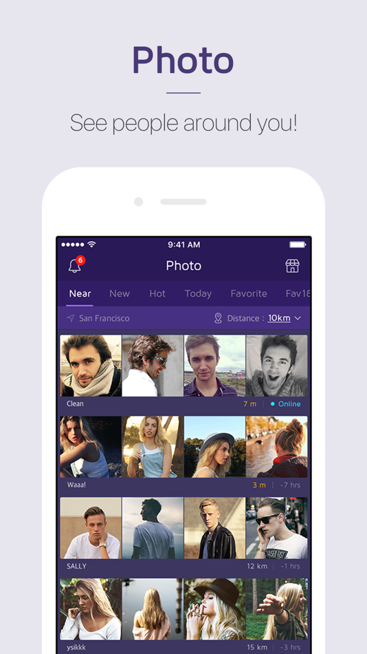 #1. 1km -New relationships, Groups (iOS) Podle: Malang Studio Co. Ltd,