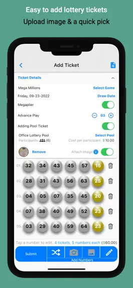 Game screenshot USA Lottery Journal apk