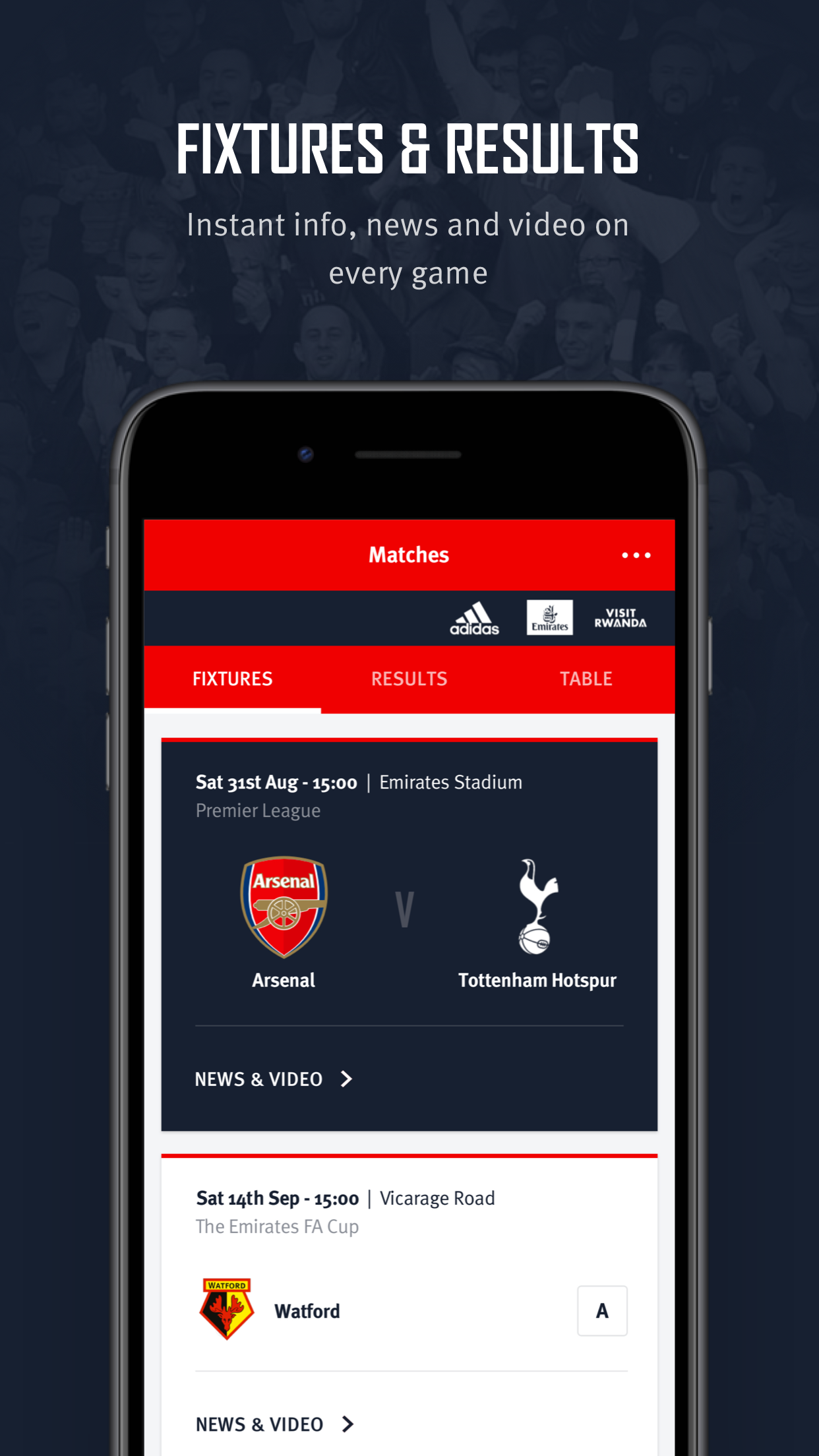 Arsenal Official App screenshot 2