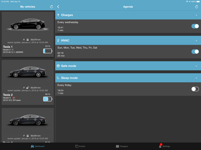 Captura de pantalla de T4U per a Tesla