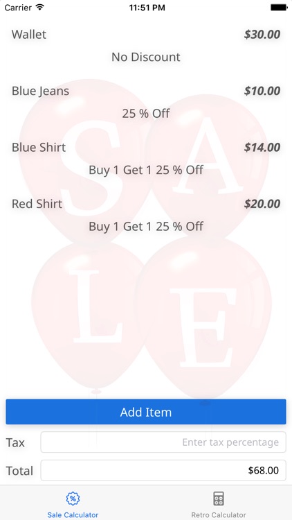 My Super Sale Calculator App