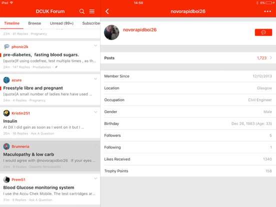 Diabetes Forum iPad screenshot 5 - Health & Fitness app