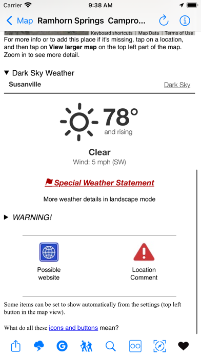 USFS & BLM Campgrounds Screenshot