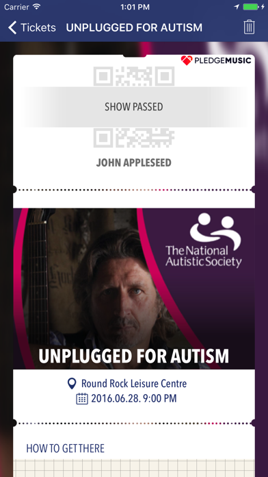 How to cancel & delete PledgeMusic Events from iphone & ipad 4
