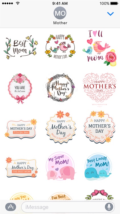 2017 Mothers Day Stickers