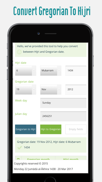 Hijri Gregorian Converterのおすすめ画像3