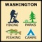This Application lists all CAMPGROUNDS & RV sites, HIKING TRAILS, RECREATIONAL PARKS, FISHING LAKES and MARINAS in the State