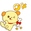 Cheerful Yellow Puppy Stickers