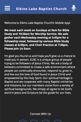 Elkins Lake Baptist Church screenshot 3
