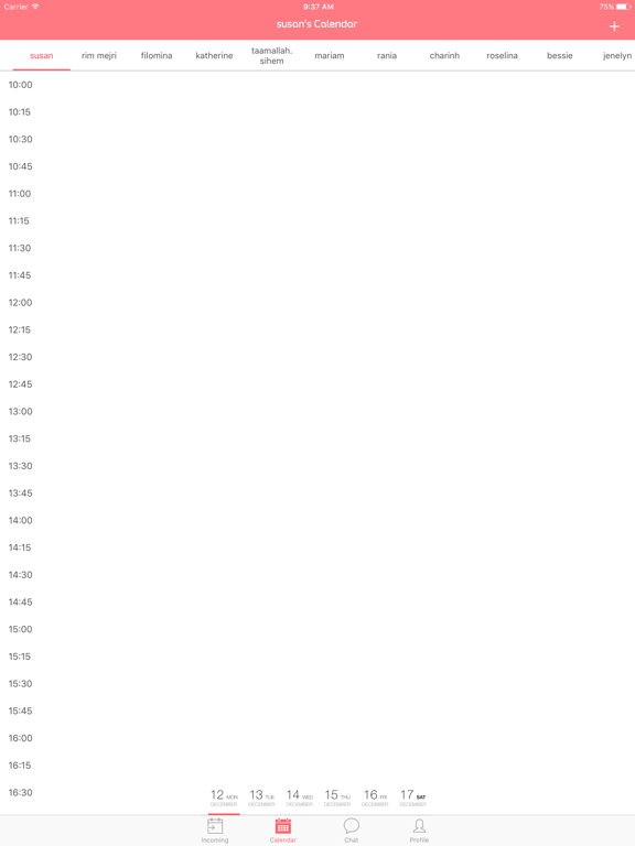 Spoilee manager  - لإدارة مواعيد الصالون iPad screenshot