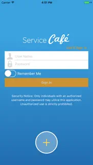 service café iphone screenshot 1