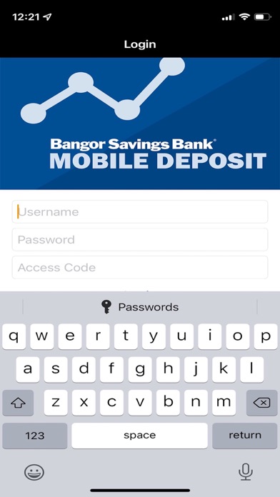 Bangor Business Deposit Screenshot