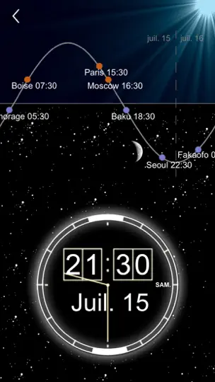 Capture d'écran de World Clock - Horloge Mondiale sur iPhone 4
