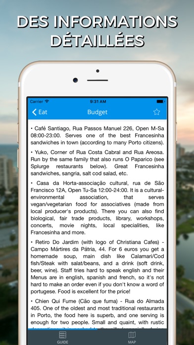 Screenshot #2 pour Porto Guide Voyage avec Offline Maps