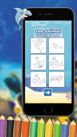 Game screenshot Cute Sea Animals Coloring for kids & Toddlers hack