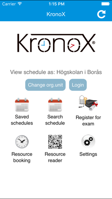 KronoX app screenshot