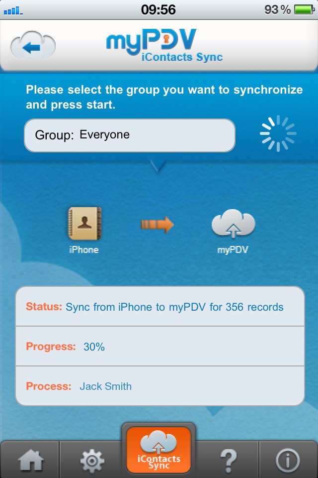 iContacts Sync - Backup and Manage your Contacts screenshot 2