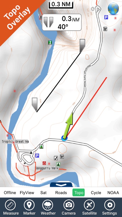 Wallaman Falls NP HD GPS charts Navigator