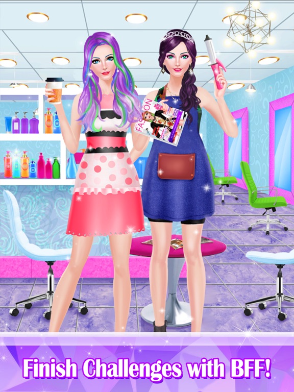 Hair Styles Fashion Girl Salon iPad screenshot 5 - Entertainment app