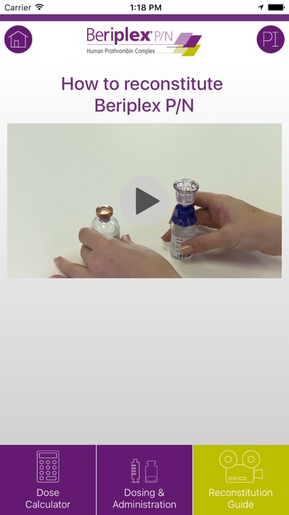 Beriplex Dosing Calculator screenshot-3