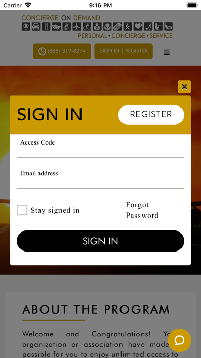 Concierge On Demand Screenshot