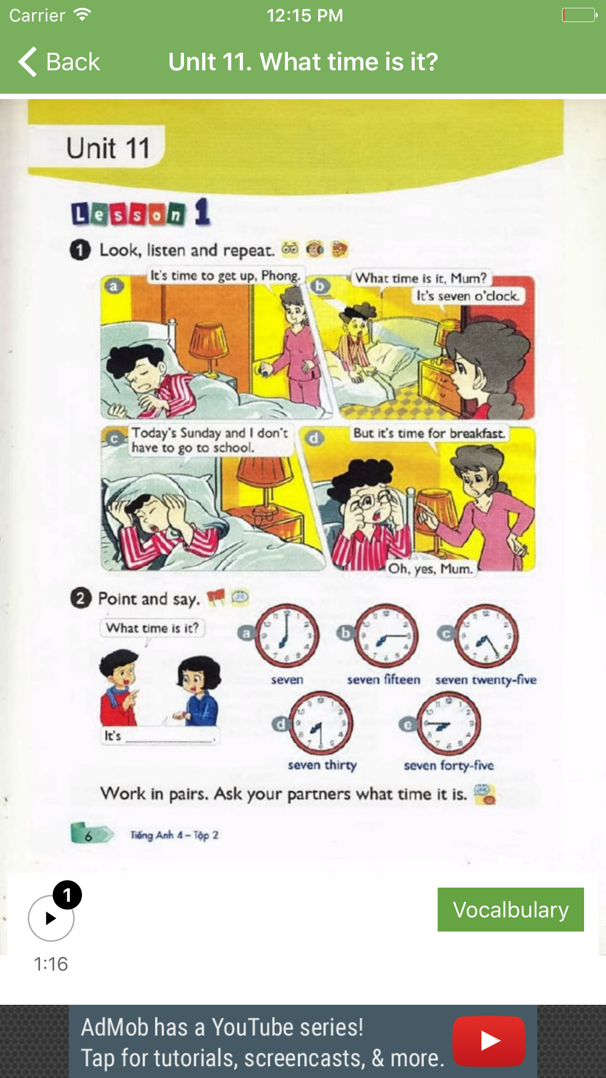 Tiếng Anh Lớp 4 - Tập 2 screenshot 3