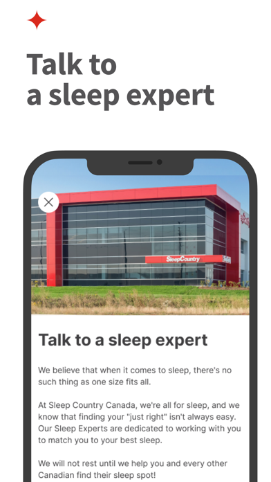 Your sleep by Sleep Country Screenshot