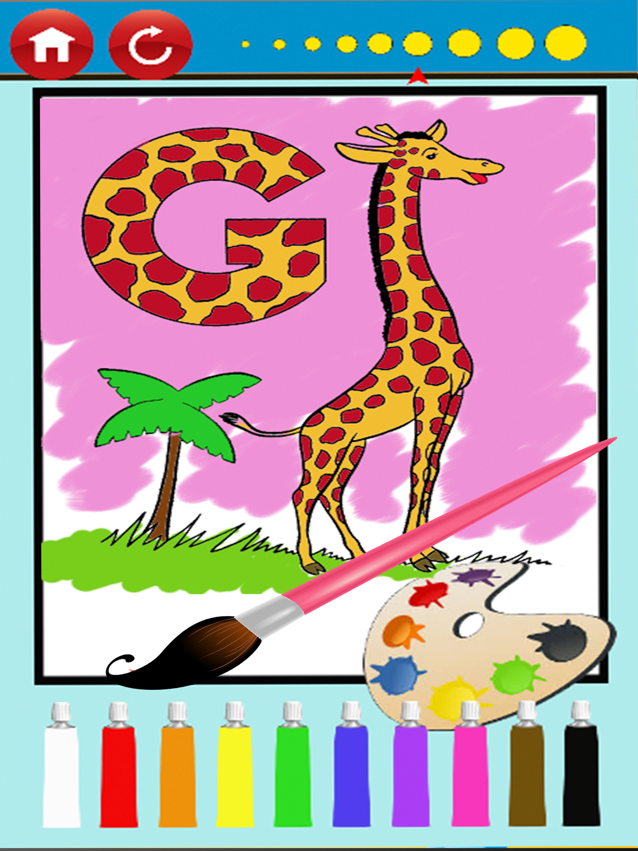 Color:ABC Animals Letter Coloring Book Kids Adults screenshot 5